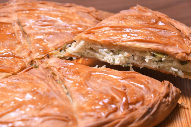 6-piece round Leek pie with cheese